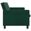 Sovesofa Mørkegrøn Stof