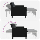 Sovesofa Sort Stof