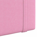 Hængende sengegavl Med LED-lys Lyserød Stof