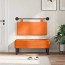 Hængende sengegavl Orange Velourstof