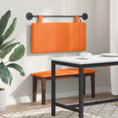 Hængende sengegavl Orange Velourstof