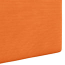 Hængende sengegavl Med LED-lys Orange Velourstof