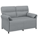 Sofa Sæt 2 stk. Lysegrå Stof