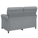 Sofa Sæt 2 stk. Lysegrå Stof