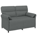 Sofa Sæt 2 stk. Mørkegrå Stof