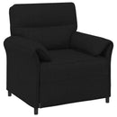 Sofa Sæt 2 stk. Sort Stof