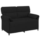 Sofa Sæt 2 stk. Sort Stof