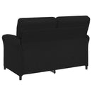 Sofa Sæt 2 stk. Sort Stof