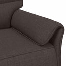 Sofa Sæt 2 stk. Mørk Brun Stof