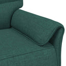 Sofa Sæt 2 stk. Mørkegrøn Stof