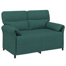 Sofa Sæt 2 stk. Mørkegrøn Stof