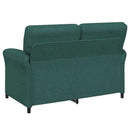 Sofa Sæt 2 stk. Mørkegrøn Stof