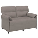 Sofa Sæt 2 stk. Gråbrun Stof