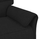 Sofa Sæt 2 stk. Sort Stof