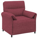 Sofa Sæt 2 stk. Vinrød Stof