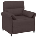 Sofa Sæt 2 stk. Mørk Brun Stof