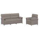 Sofa Sæt 2 stk. Gråbrun Stof