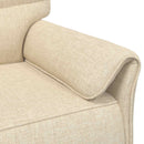 Sofa Sæt 2 stk. Cremefarvet Stof