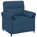 Sofa Sæt 2 stk. Blå Stof