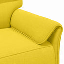 Sofa Sæt 2 stk. Lys Gul Stof