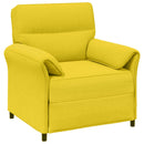 Sofa Sæt 2 stk. Lys Gul Stof