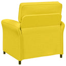 Sofa Sæt 2 stk. Lys Gul Stof