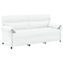Sofa Sæt 2 stk. Hvid Stof