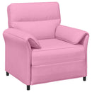 Sofa Sæt 2 stk. Lyserød Stof