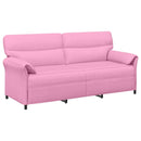 Sofa Sæt 2 stk. Lyserød Stof