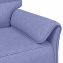 Sofa Sæt 2 stk. Jeans blå Stof