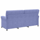 Sofa Sæt 2 stk. Jeans blå Stof