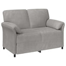 Sofa Sæt 2 stk. Lysegrå Fløjl