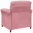 Sofa Sæt 2 stk. Lyserød Fløjl