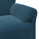 Sofa Sæt 2 stk. Blå Fløjl