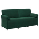 Sofa Sæt 2 stk. Mørkegrøn Fløjl