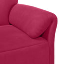 Sofa Sæt 2 stk. Vinrød Fløjl