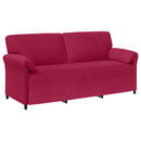Sofa Sæt 2 stk. Vinrød Fløjl