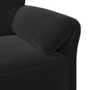 Sofa Sæt 2 stk. Sort Fløjl