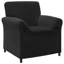Sofa Sæt 2 stk. Sort Fløjl