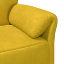 Sofa Sæt 2 stk. Gul Fløjl