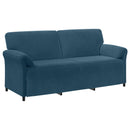 Sofa Sæt 2 stk. Blå Fløjl