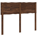 Sengegavl med naturkant ROSTOCK Mørk Brun 120 cm
