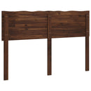 Sengegavl med naturkant ROSTOCK Mørk Brun 150 cm