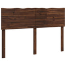 Sengegavl med naturkant ROSTOCK Mørk Brun 120 cm