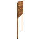 Sengegavl med naturkant ROSTOCK Naturfarvet 75 cm