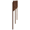 Sengegavl med naturkant ROSTOCK Mørk Brun 160 cm