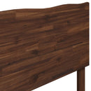 Sengegavl med naturkant ROSTOCK Mørk Brun 135 cm