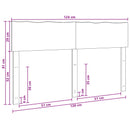 Sengegavl med naturkant ROSTOCK Hvid 120 cm Massivt Akacietræ