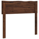 Sengegavl med naturkant ROSTOCK Mørk Brun 90 cm