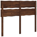 Sengegavl med naturkant ROSTOCK Mørk Brun 120 cm